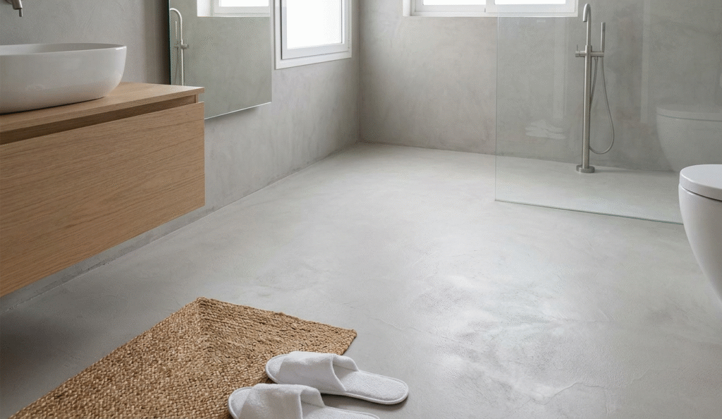 microcemento para suelo de baño