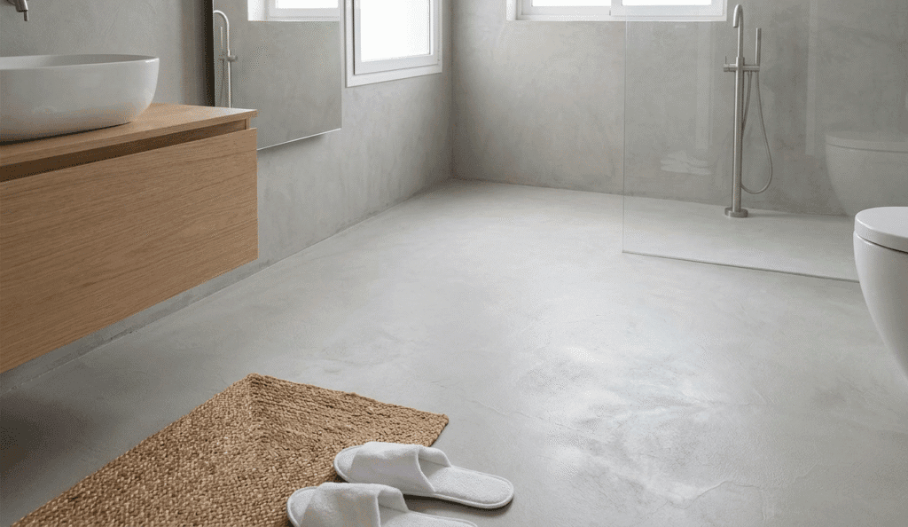 microcemento para suelo de baño